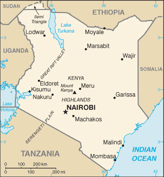 Kenya Basic Map
