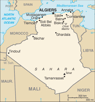 Algeria Basic Map